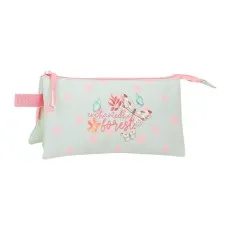 Estojo Escolar Triplo MOVOM Enchanted Florest Menta | Ref. 186.3744321