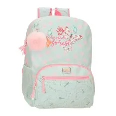 Mochila Escolar Adap. 42Cm MOVOM Enchanted Florest Menta | Ref. 186.37424D1