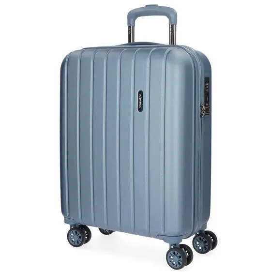 Mala de Cabine / Trolley 55cm 4 Rodas MOVOM Wood Prata | Ref. 186.5319463A