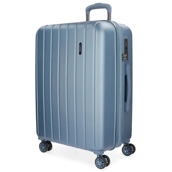 Mala de Viagem / Trolley Grande 75cm 4R Exp. MOVOM Wood Prata | Ref. 186.5319463C