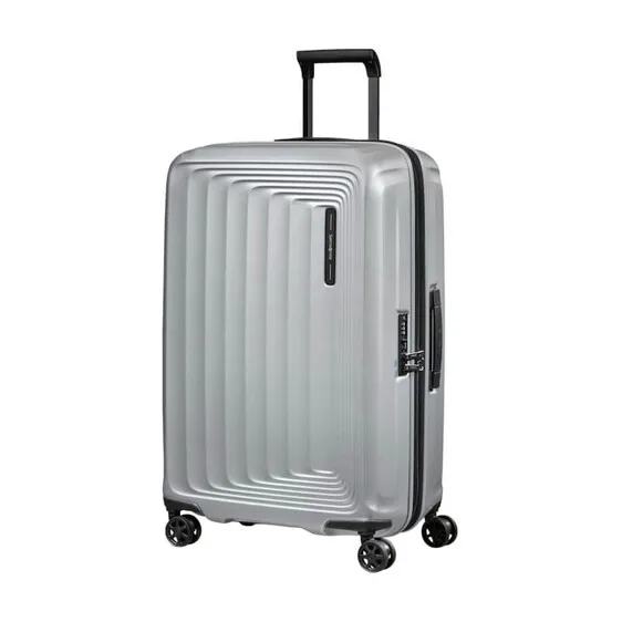 SAMSONITE Mala de Viagem / Trolley Médio 69cm 4R Exp. Nuon Prata Matte | Ref. 92KF000338