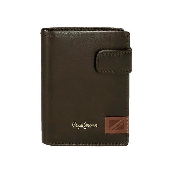 Carteira Vertical c/ Presilha Pepe Jeans STRAND Castanha | Ref. 186.7431232