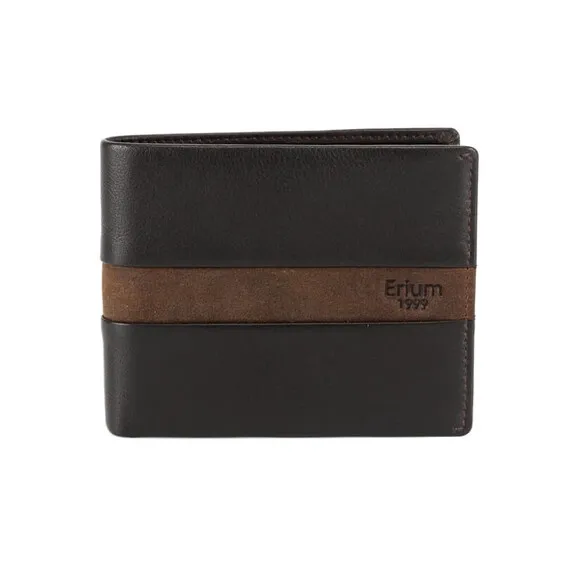 Carteira de Homem com Porta-Moedas RFID ERIUM Castanha | Ref. 102.ER1679C