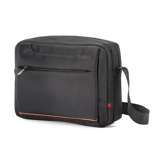 Benzi Bolsa de Tiracolo Horizontal Preta c/ Laranja | Ref. 288.BZ5278L