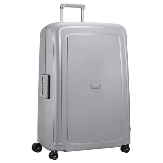 Samsonite Mala/Trolley de Viagem Gigante 81cm 4 Rodas Spinner S´CURE Prata | Ref. 9210U00425