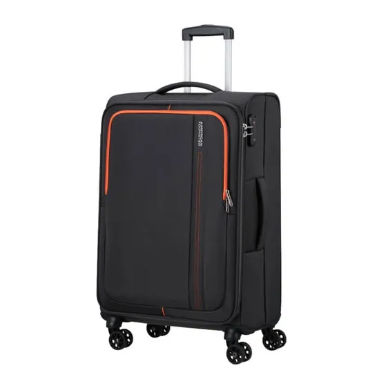 American Tourister Mala de Viagem / Trolley Médio 68cm 4R SEA SEEKER Carvão | Ref. 92MD700208