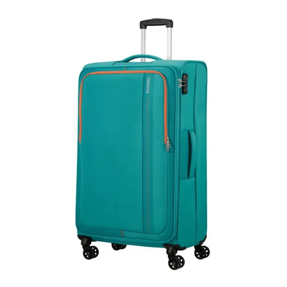 American Tourister Mala de Viagem / Trolley Grande 80cm 4R SEA SEEKER Verde Água | Ref. 92MD700334