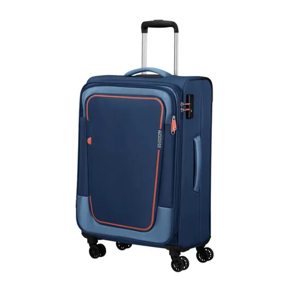 American Tourister Mala de Viagem Média 68cm 4R Exp. PULSONIC Azul Marinho | Ref. 92MD600241