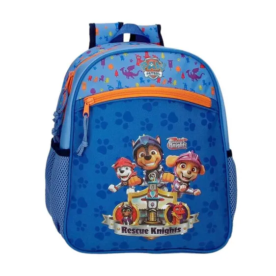 Mochila Pré-Escolar Adap. 33cm Paw Patrol RESCUE KNIGHTS Azul | Ref. 186.49422D1