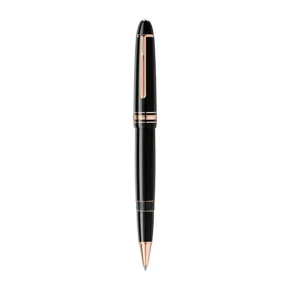 Rollerball MONTBLANC Meisterstück Rose Revestida Ouro LeGrand Preta | Ref. 238.132481