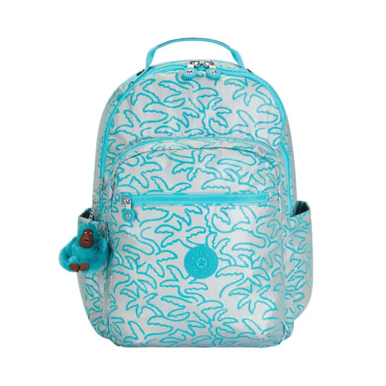 Mochila para Portátil 15” KIPLING Seoul Metallic Palm | Ref. 187.40KI30401PM