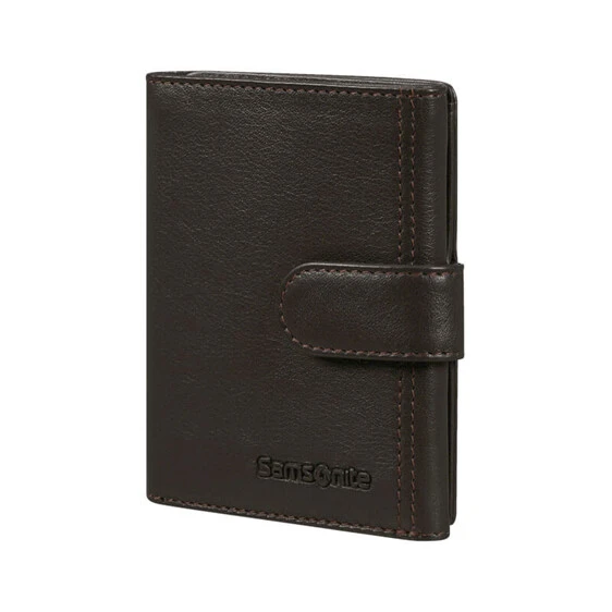 SAMSONITE Carteira Vertical c/ Presilha 11CC Attack 2 SLG Castanha | Ref. 92CT814943