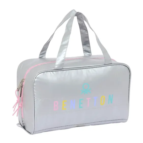 Necessaire Rectangular BENETTON Sliver Prateado | Ref. 248.812353720
