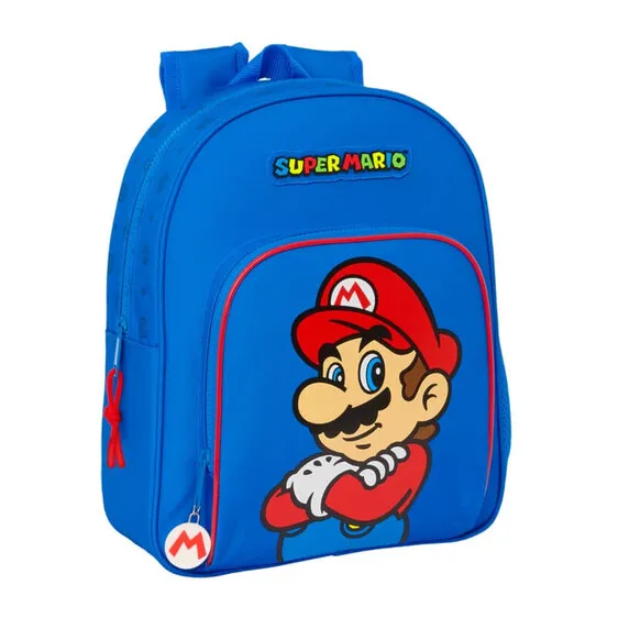 Mochila Infantil Adap. 34Cm SUPER MARIO Play Azul | Ref. 248.612371609