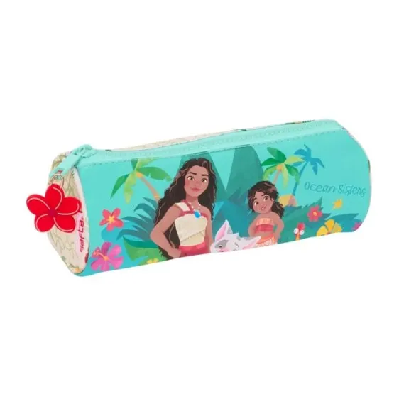 Estojo Escolar Redondo VAIANA Ocean Sisters Turquesa | Ref. 248.8124426026