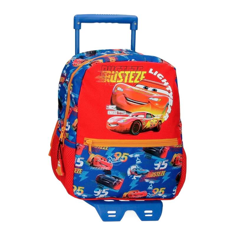 Mochila Disney Pixar Lightning McQueen Rust-eze vermelha carro de corrida  infantil nova excelente