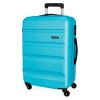 Mala de Viagem / Trolley Médio 65cm 4R ROLL ROAD Flex Azul Turquesa | Ref. 186.584946AB