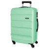 Mala de Viagem / Trolley Médio 65cm 4 Rodas ROLL ROAD Verde Água | Ref. 186.584946BB
