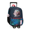 Mochila Pré-Escolar Adapt. 32cm c/ Carro Marvel ON THE WARPATH Azul | Ref. 186.24622T1