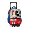 Mochila Pré-Escolar Adap. 28cm c/ Carro Mickey COLOUR MAYHEM Azul | Ref. 186.45721T1