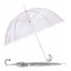 Guarda-Chuva de Senhora Benzi Manual 8V Transparente c/ Branco | Ref. 288.PA60B