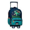 Mochila Adap. 28cm c/ Carro Enso DINO ARTIST Azul | Ref. 186.95422T1