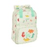 Mochila Pré-Escolar 28cm c/ Pegas Safta DINOSSAUROS Bege | Ref. 248.642392765