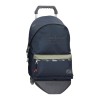 Mochila Escolar Adap. 44cm c/ Carro Pepe Jeans CROMWELL Azul Escuro | Ref. 186.67723T1