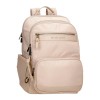 Mochila para Portátil 15” Adapt. PEPE JEANS Morgan Bege | Ref. 186.7922433