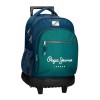 Mochila Escolar Compacta 2R PEPE JEANS Ben Verde | Ref. 186.6952921