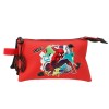 Estojo Escolar Triplo SPIDERMAN Urban Vermelho | Ref. 186.2934321
