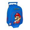 Mochila Infantil Adap. 34Cm c/ Carro SUPER MARIO Play Azul | Ref. 248.612371020