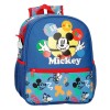 Mochila Pré-Escolar Adap. 33cm MICKEY Peek a Boo Azul Marinho | Ref. 186.42222D1
