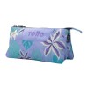 Estojo Escolar Triplo Leaves Tablero TOTTO 4QC Roxo | Ref. 330.AC52ECO01224QC