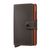 Carteira SECRID Miniwallet Matte Truffle & Orange | Ref. 297.MM-TO