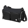 SAMSONITE Bolsa de Ombro c/ 2 Bolsos Frontais Karissa Evo Preta | Ref. 92KP200309