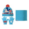 Conjunto de Gola, Gorro e Luvas Bebé 44/46 MICKEY Azul | Ref. 248.WD14755