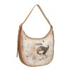 ANEKKE Mala de Ombro Oval Memories Castanha | Ref. 280.40802-354