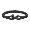 Pulseira de Homem MONTBLANC c/ fecho T-Hook 63mm Preta | Ref. 238.130861
