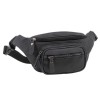 Bolsa de Cintura c/ Bolso Frontal MATTIES Canvas Preta | Ref. 132.4016720