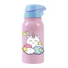 Garrafa Térmica 350ml c/ Tampa I-DRINK Unicórnio Kids Rosa | Ref. 343.ID0513