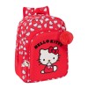 Mochila Infantil Adap. 34Cm HELLO KITTY Iconic Vermelha | Ref. 248.612516185