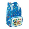Mochila Infantil com Alças 28Cm PAW PATROL Pups Rule Azul | Ref. 248.612356765