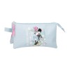 Estojo Escolar Triplo MINNIE Happy Azul Claro | Ref. 186.4924342