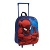 Mochila Infantil 31cm c/ Rodas SPIDERMN 3D Azul Escuro | Ref. 299.2100006181