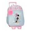 Mochila Pré-Escolar Adap. 33Cm c/ Carro MINNIE Happy Azul Claro | Ref. 186.49222T2