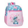 Mochila Pré-Escolar Adap. 33Cm STITCH Heart Rosa | Ref. 186.49822D2