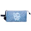 Estojo Escolar Triplo PEPE JEANS Noni Denim Azul Claro | Ref. 186.6824322