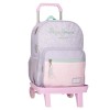 Mochila Escolar 40cm 2C c/ Carro PEPE JEANS Renata Lilás | Ref. 186.69722T1