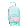 Mochila Adap. 42Cm c/ Carro ROLL ROAD Spring Dream Turquesa | Ref. 186.40924T3